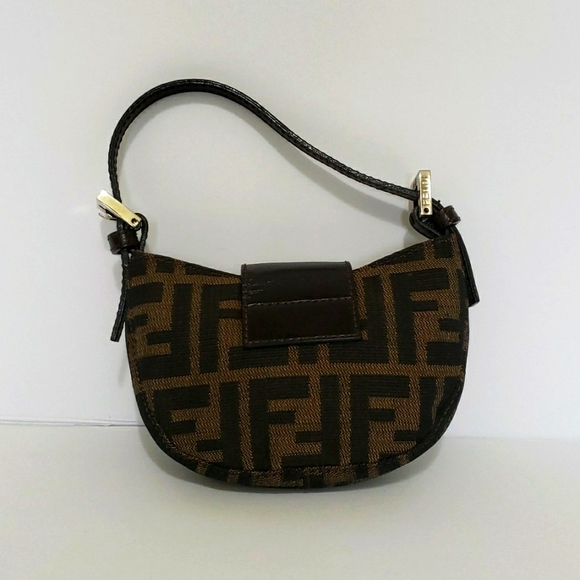 Fendi Zucca Canvas Micro Croissant Bag - Picture 4 of 16